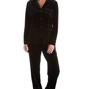 Ralph Lauren black velvet pajama set